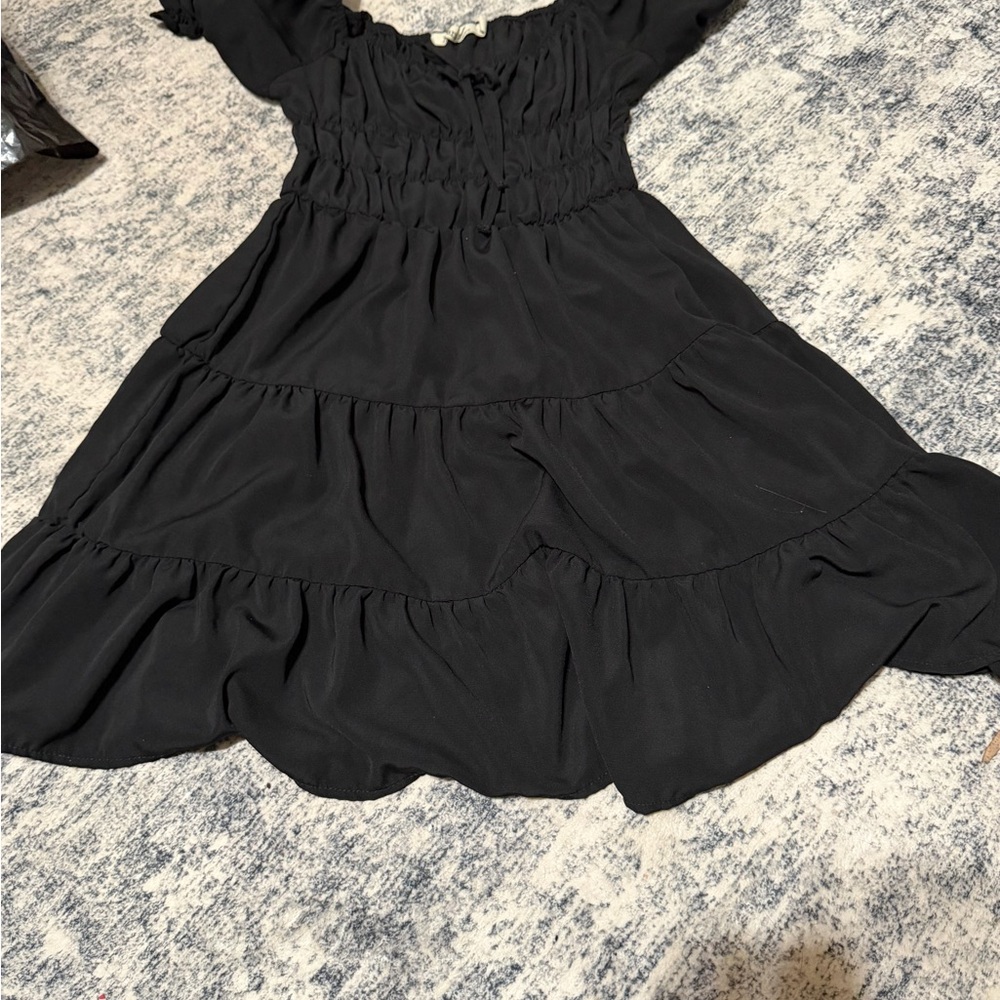 Liberty Love Black Tiered Dress